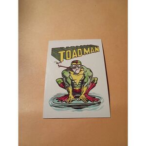 1983 General Mills Zero Heros Trading Card Sticker Card Vintage #37 Toadman